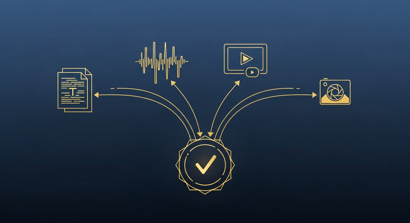 AFIP multi-modal media verification